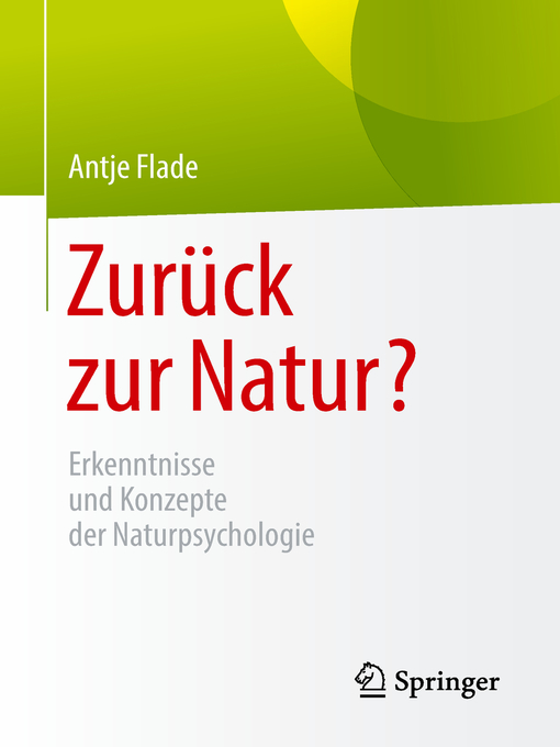 Title details for Zurück zur Natur? by Antje Flade - Available
